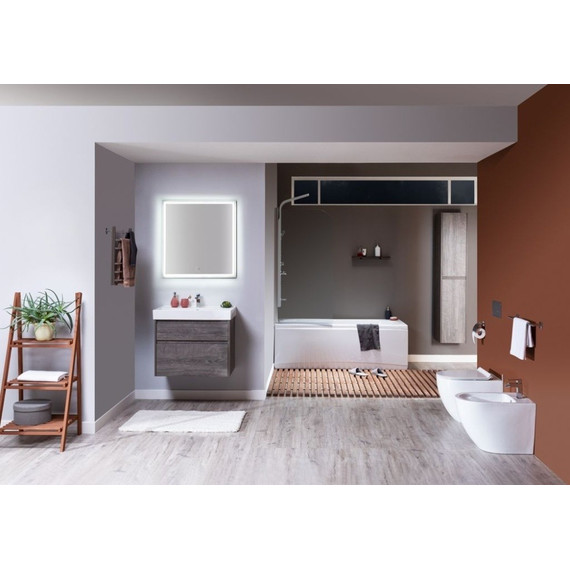 Зеркало Aquanet Nova Lite 90 см 00242263 LED, дуб рошелье фото 4