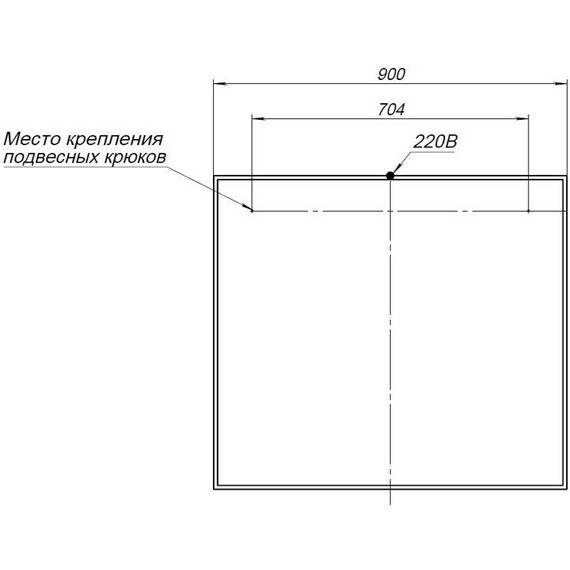 Зеркало Aquanet Nova Lite 90 см 00242263 LED, дуб рошелье фото 5