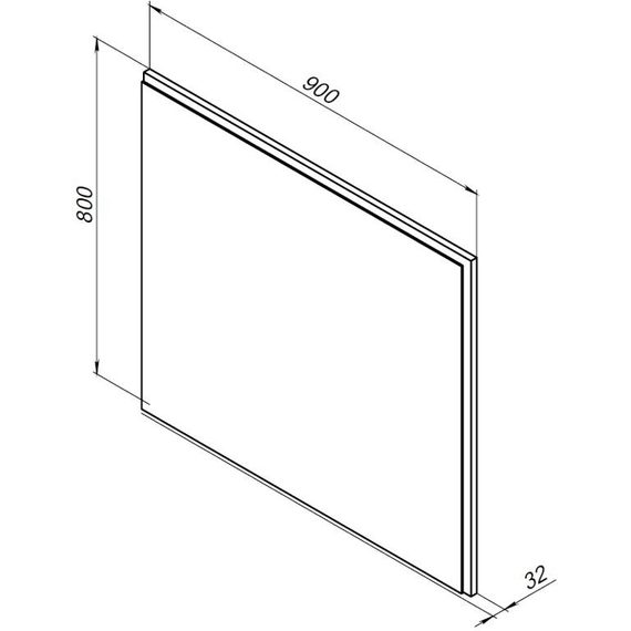 Зеркало Aquanet Nova Lite 90 см 00242264 LED, белый фото 4