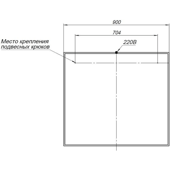 Зеркало Aquanet Nova Lite 90 см 00242264 LED, белый фото 5