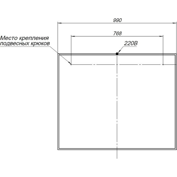 Зеркало Aquanet Nova Lite 100 см 00242622 LED, белый фото 5