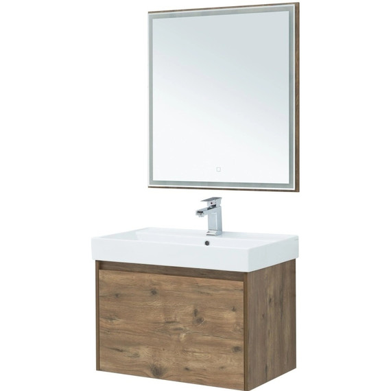 Зеркало Aquanet Nova Lite 75 см 00249513 LED, дуб рустикальный фото 5