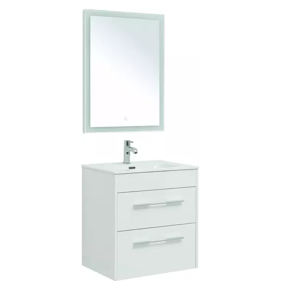 Зеркало Aquanet Гласс 60 см 00274025 LED, белый фото 5