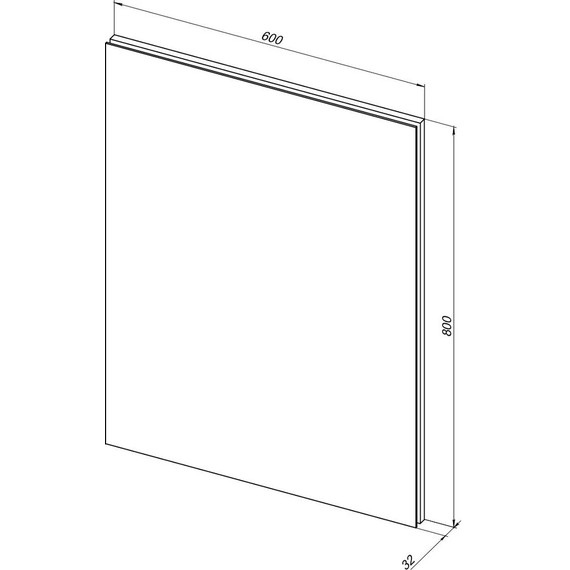 Зеркало Aquanet Гласс 60 см 00274025 LED, белый фото 6