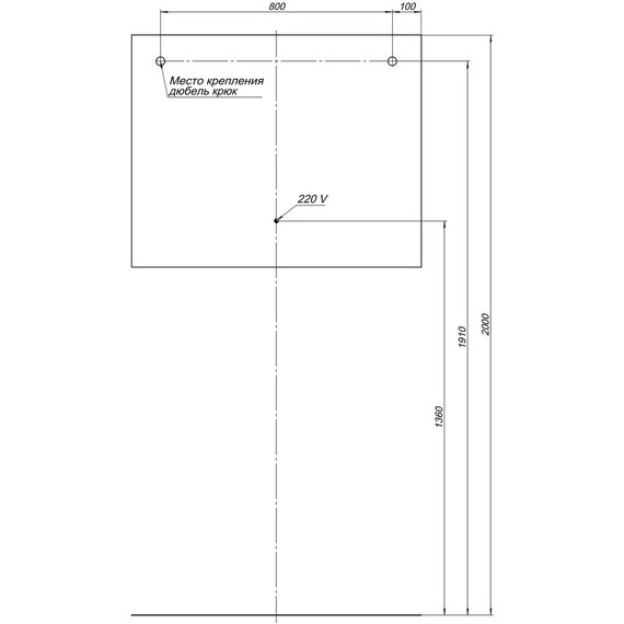 Зеркало Aquanet Гласс 100 см 00274134 LED, белый фото 6