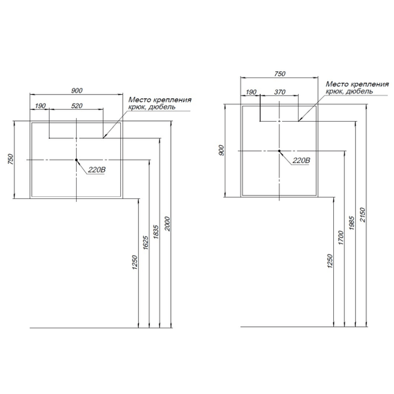 Зеркало Aquanet Оптима 90 см 00288966 LED фото 8