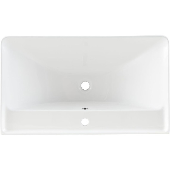 Тумба напольная с раковиной Aquanet Ирис New 80 см 00310154 (2 ящика) белый глянец фото 17