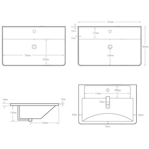 Тумба напольная с раковиной Aquanet Ирис New 80 см 00310154 (2 ящика) белый глянец фото 20