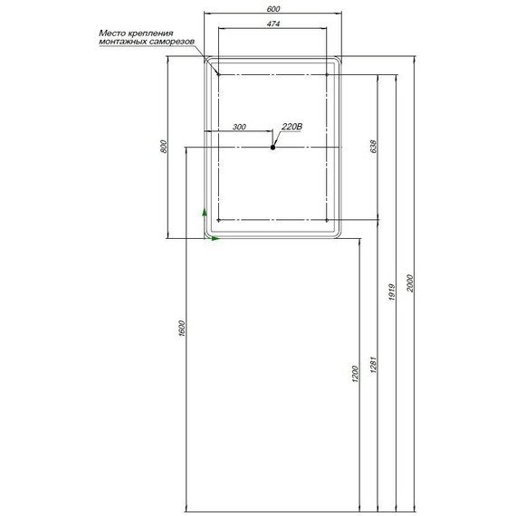 Зеркало-шкаф Aquanet Оптима 60 см 00311860 LED фото 8