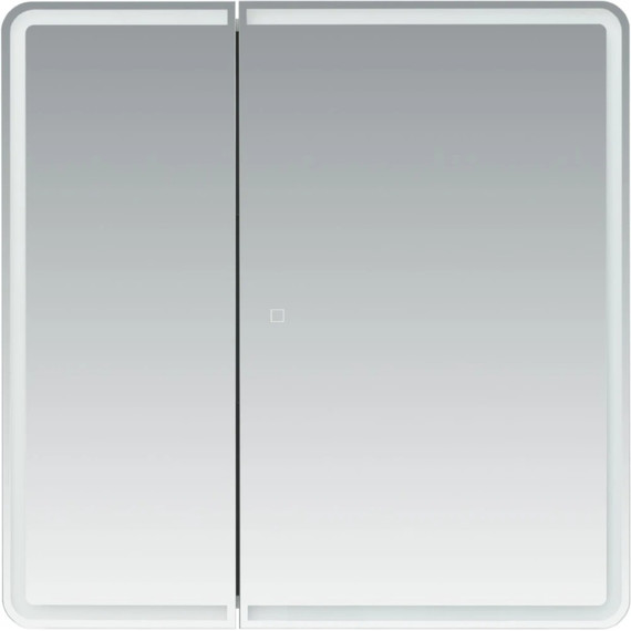 Зеркало-шкаф Aquanet Оптима 80 см 00311862 LED, белый фото 3