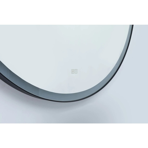 Зеркало Aquanet Тренд 80 см 00316653 LED, чёрный фото 3