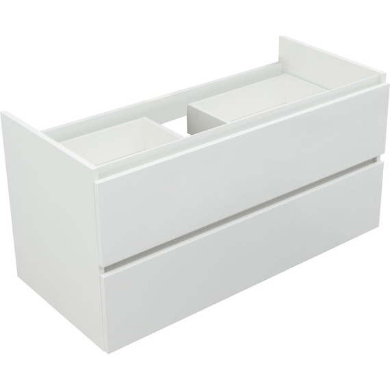 Тумба подвесная с раковиной Aquanet Вега 100 см 00316655, белый глянец фото 9