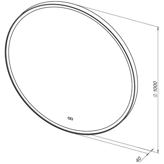 Зеркало Aquanet Тренд 100 см 00316688 LED, чёрный фото 6