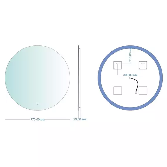 Зеркало Aquanet Смарт 77 см 00336639 фото 9
