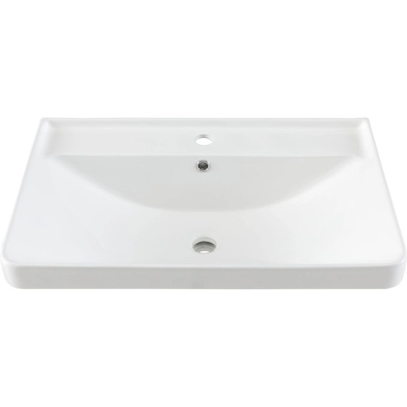 Тумба напольная с раковиной Aquanet Вега 70 см 00344122 (2 ящика) белый глянец фото 18