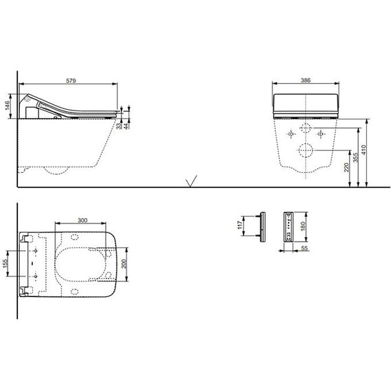 Унитаз подвесной безободковый Toto SP CW522ERY фото 5