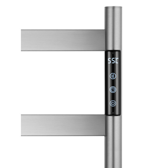 Полотенцесушитель электрический Wonzon & Woghand Essen П6 475x958 мм WW-A406-BR, никель фото 4