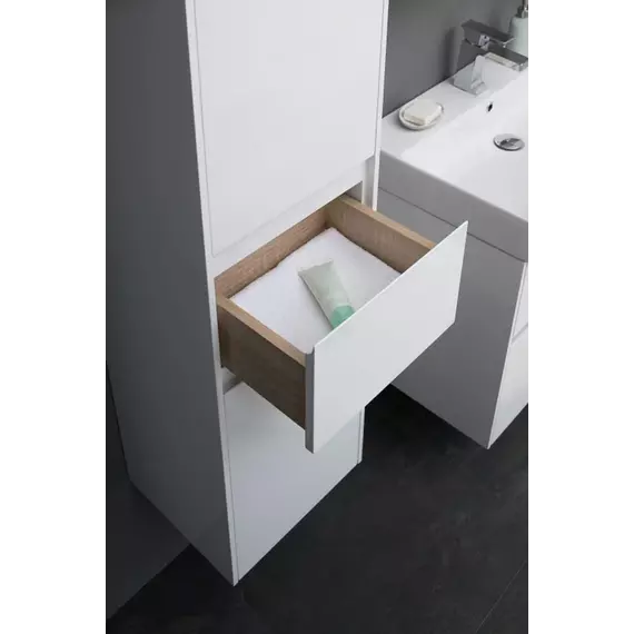 Пенал подвесной Aquanet Бруклин 35 см 00209827 L, белый глянец фото 11