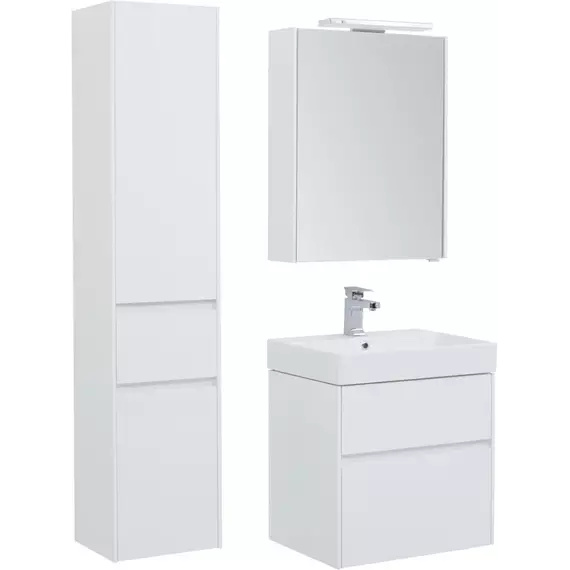 Пенал подвесной Aquanet Бруклин 35 см 00209827 L, белый глянец фото 4