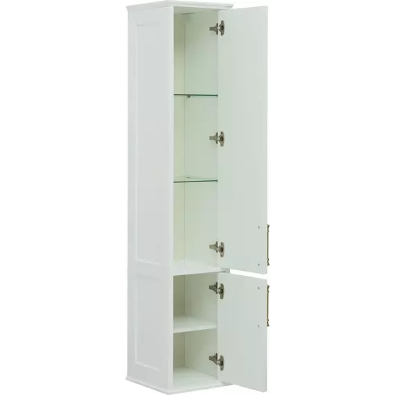 Пенал подвесной Aquanet Бостон М 36 см 00242219 R, белый матовый фото 7