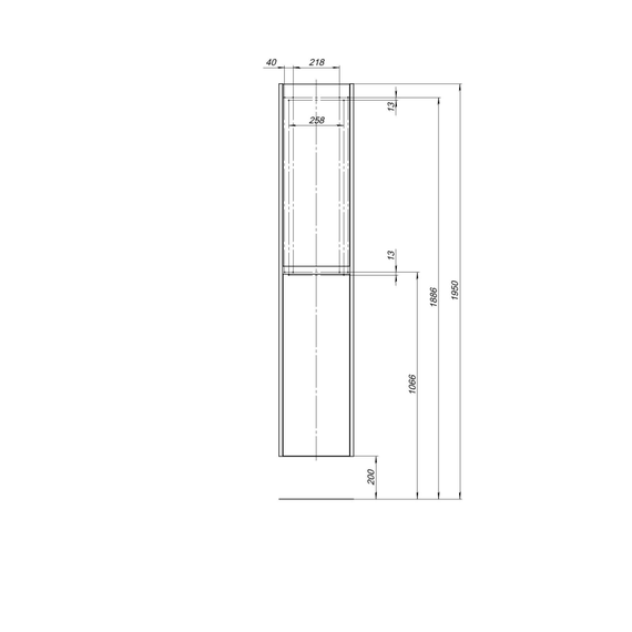 Пенал подвесной Aquanet Nova Lite 35 см 00242265, дуб рошелье фото 8