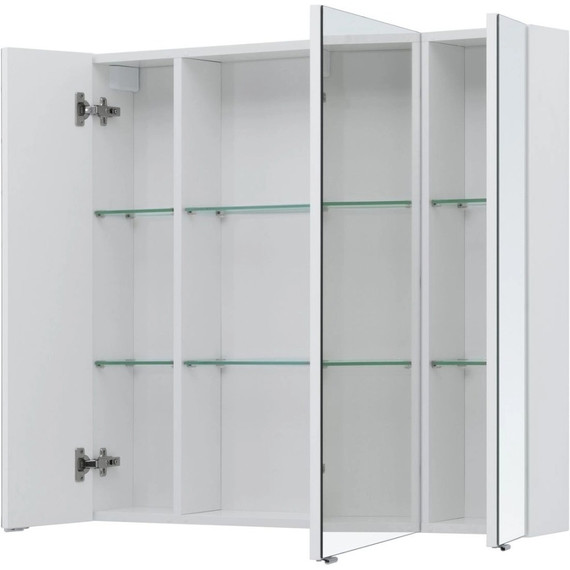 Зеркало-шкаф Aquanet Алвита new 90 см 00303897, белый матовый фото 5
