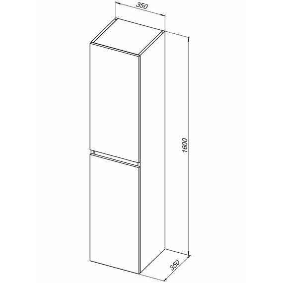 Пенал подвесной Aquanet Вега 2.0 35 см 00343974, мисти грин фото 8