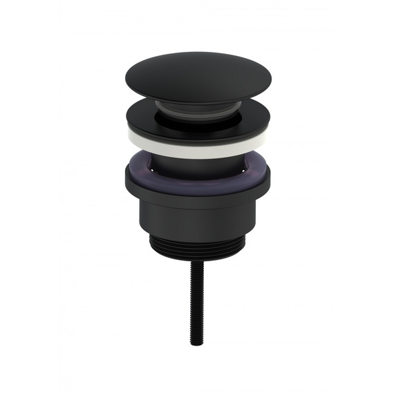 Донный клапан Wonzon & Woghand WW-88SS07-MB, чёрный фото 