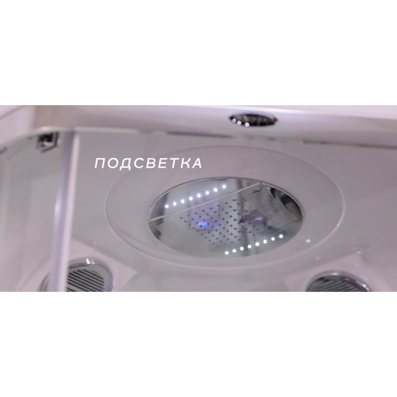 Душевая кабина Niagara Premium NG 6002D-01 100x100 см, хром/прозрачное (безсиликоновая сборка) фото 3