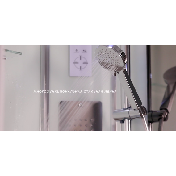 Душевая кабина Niagara Premium NG 6002D-01 100x100 см, хром/прозрачное (безсиликоновая сборка) фото 5