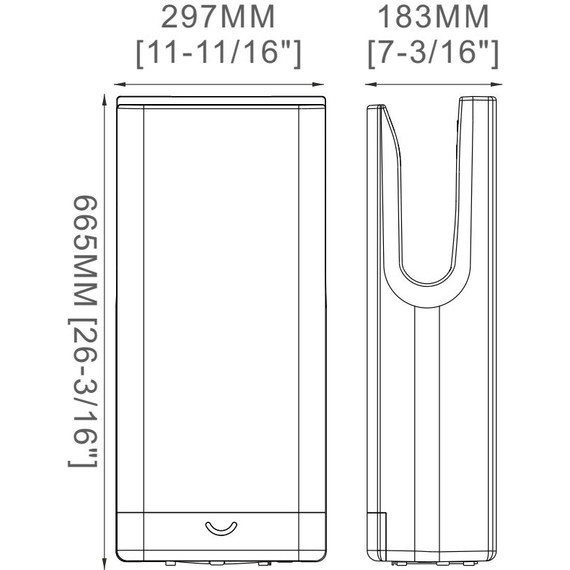 Сушилка для рук SantiLine SL-8003, чёрный матовый фото 3