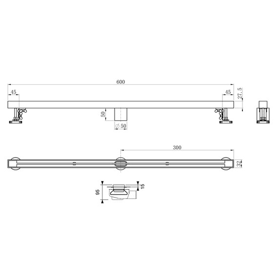Трап Wonzon & Woghand 60 см WW-65406T-BR, никель фото 7