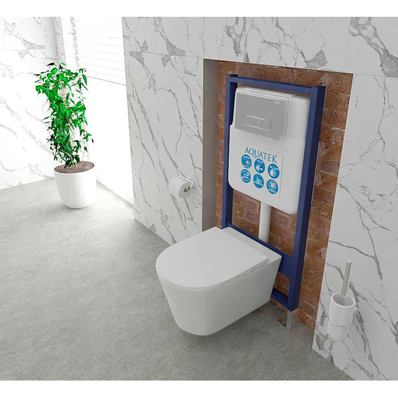 Инсталляция для унитаза Aquatek Standart Sensor INSE-0000001.36 (кнопка хром) фото 9