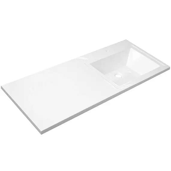 Тумба подвесная с раковиной-столешницей Aquanet Токио 120 см R 00236916, белый фото 2