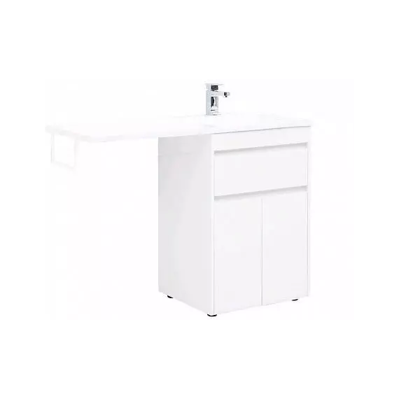 Тумба напольная с раковиной-столешницей Aquanet Токио 120 см R 00237745, белый фото 5