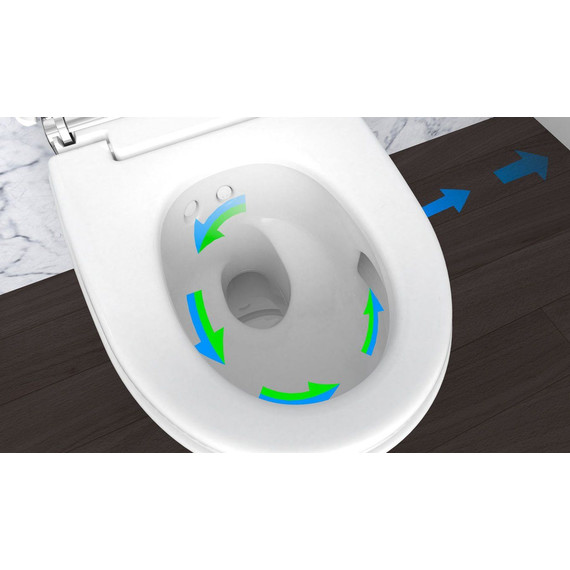 Унитаз-биде подвесной безободковый Geberit AquaClean Mera Comfort 146.210.11.1 с крышкой микролифт фото 2