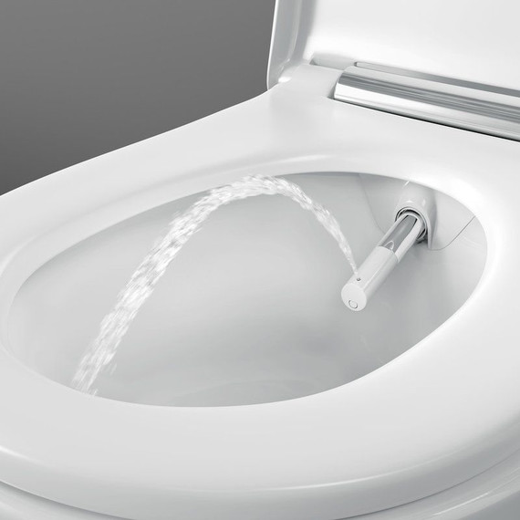 Унитаз-биде подвесной безободковый Geberit AquaClean Sela 146.220.11.1 с крышкой микролифт фото 10