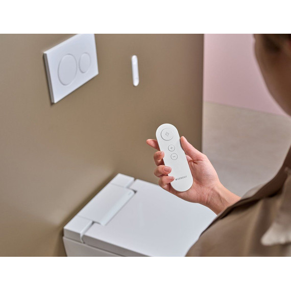 Унитаз-биде подвесной безободковый Geberit AquaClean Alba 146.350.01.1 с крышкой микролифт фото 3