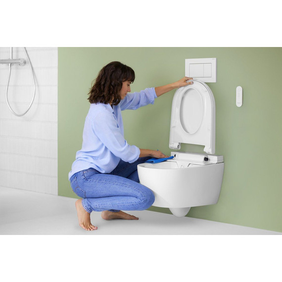 Унитаз-биде подвесной безободковый Geberit AquaClean Alba 146.350.01.1 с крышкой микролифт фото 7