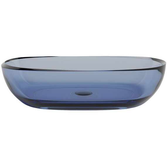 Раковина-чаша прозрачная Abber Kristall 60 см AT2805Saphir, синий фото 7