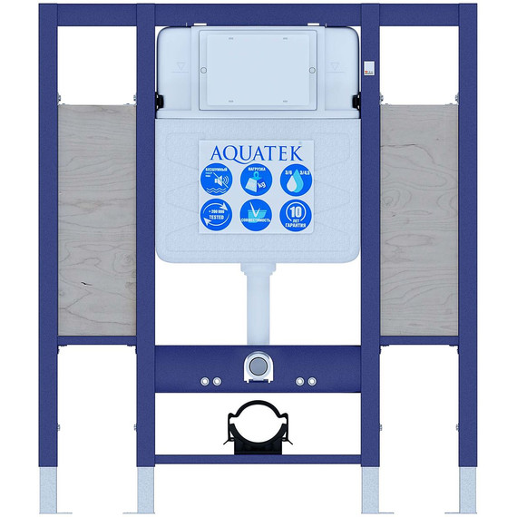 Инсталляция для унитаза Aquatek Sensor INSE-0000002.36 (кнопка хром) фото 2