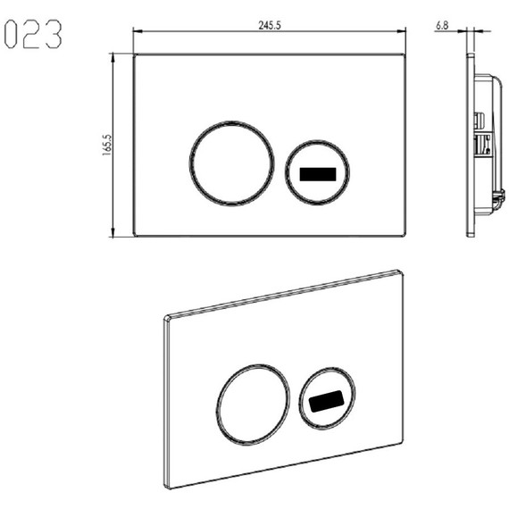 Инсталляция для унитаза Aquatek Standart Sensor INSE-0000001.36 (кнопка хром) фото 13