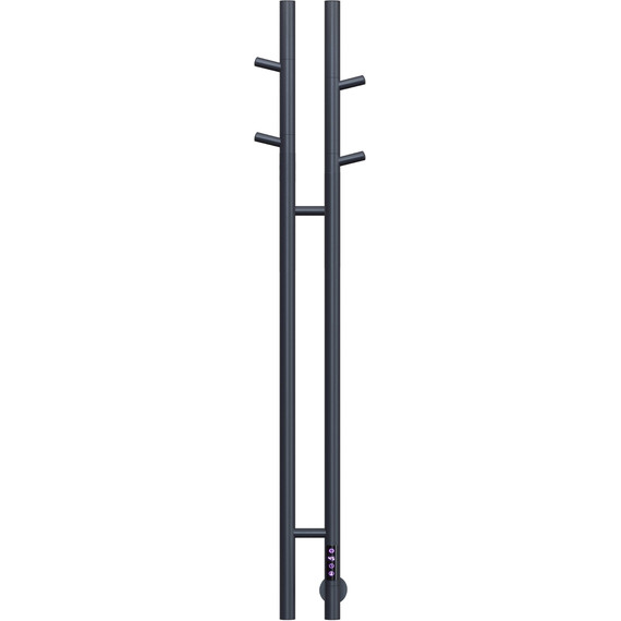 Полотенцесушитель электрический Vincea П2 122x1304 мм VTD-1D2GE, графит (возможность скрытого подключения) фото 