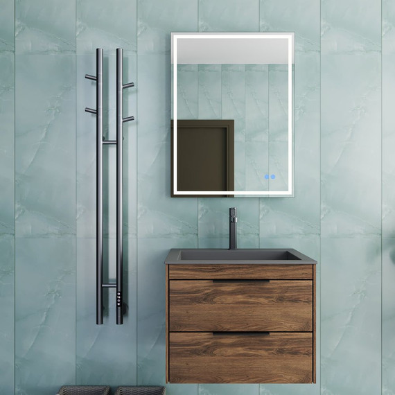 Полотенцесушитель электрический Vincea П2 122x1304 мм VTD-1D2GE, графит (возможность скрытого подключения) фото 4