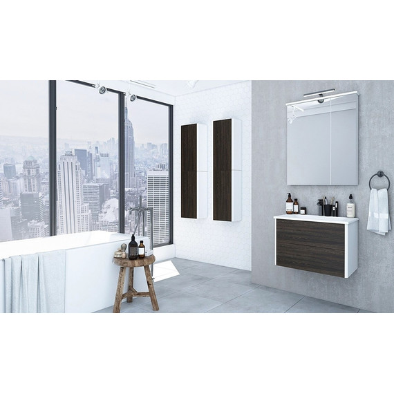 Зеркало шкаф Акватон Брук 100 см 1A200702BC010 - 3 Зеркало шкаф Акватон Брук 100 см 1A200702BC010 фото 3