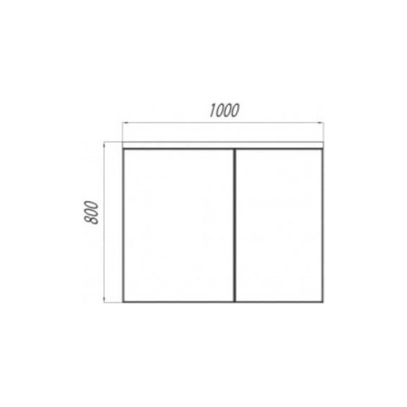 Зеркало шкаф Акватон Брук 100 см 1A200702BC010 - 2 Зеркало шкаф Акватон Брук 100 см 1A200702BC010 фото 2