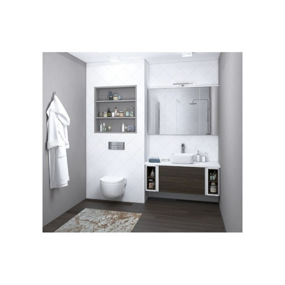 Зеркало шкаф Акватон Брук 120 см 1A200802BC010 - 5 Зеркало шкаф Акватон Брук 120 см 1A200802BC010 фото 5