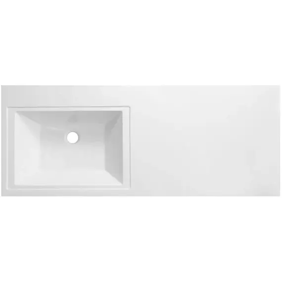 Тумба напольная с раковиной-столешницей Aquanet Токио 130 см 00333652 L, дуб веллингтон фото 10