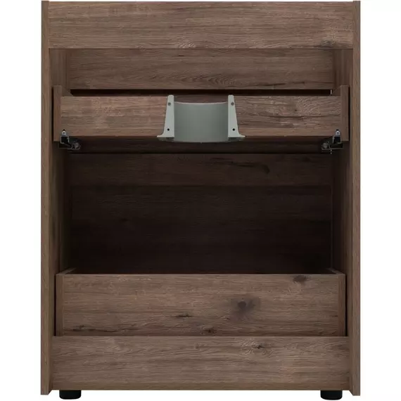 Тумба напольная с раковиной-столешницей Aquanet Токио 130 см 00333652 L, дуб веллингтон фото 7