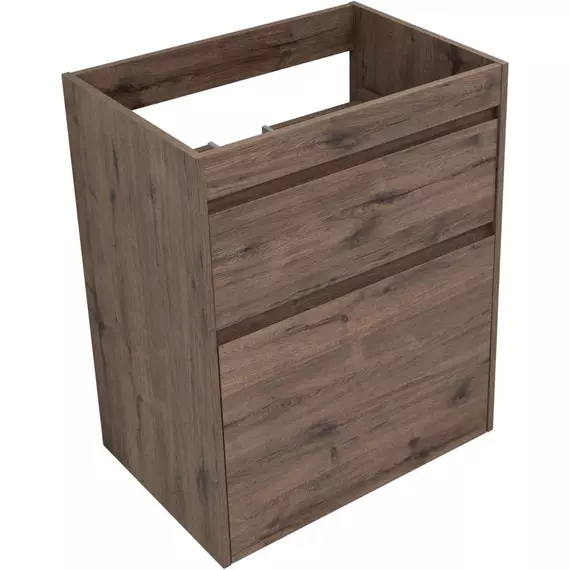 Тумба напольная с раковиной-столешницей Aquanet Токио 130 см 00333652 R, дуб веллингтон фото 9